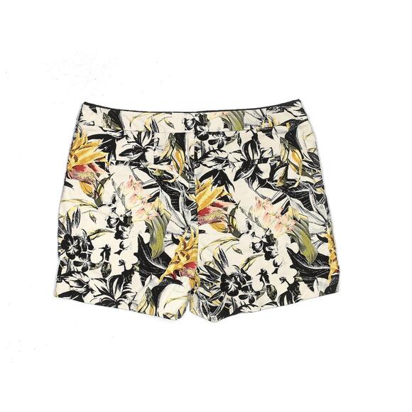 White House Black Market Floral Print Casual Shorts Size 10 - Picture 2 of 2